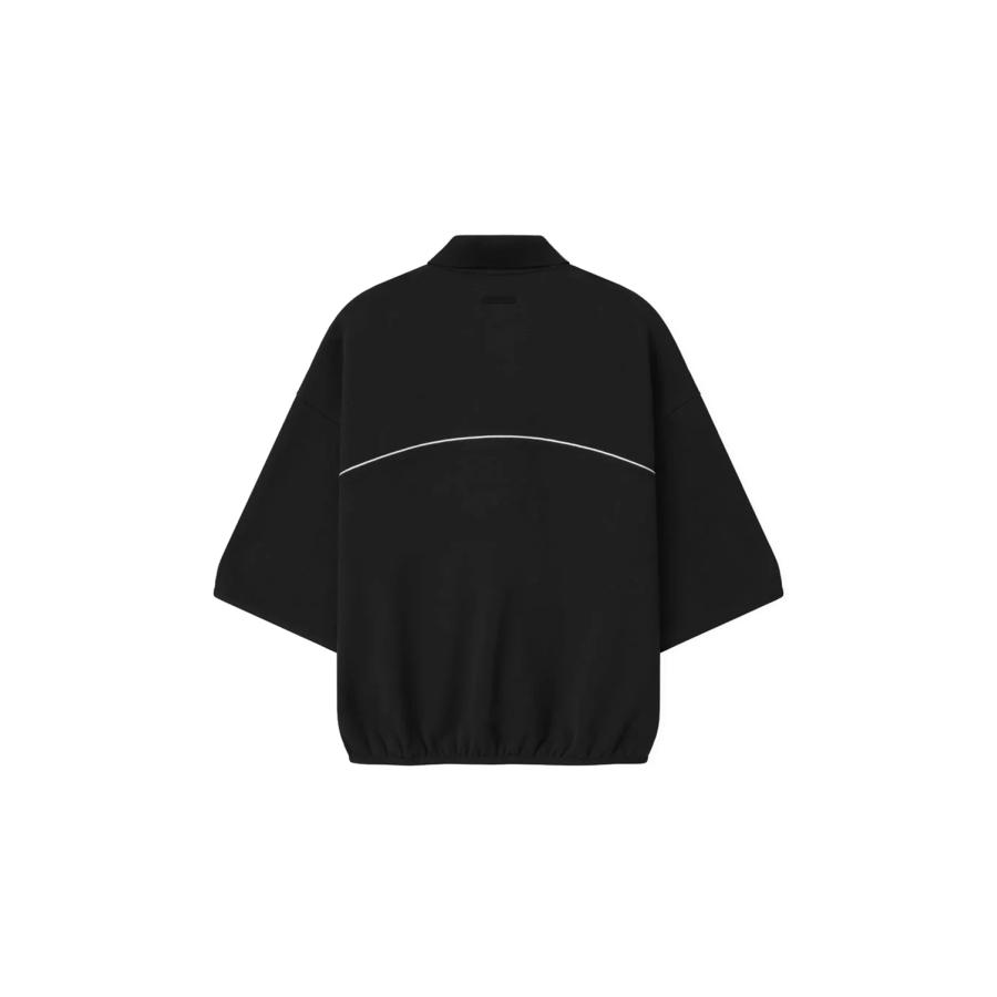 ACTIVE TRACE 3/4 SLEEVE MODERN POLO SWEATSHIRT - VINTAGE BLACK (192SP264301F) ESSENTIALS(エッセンシャルズ) |  | 01
