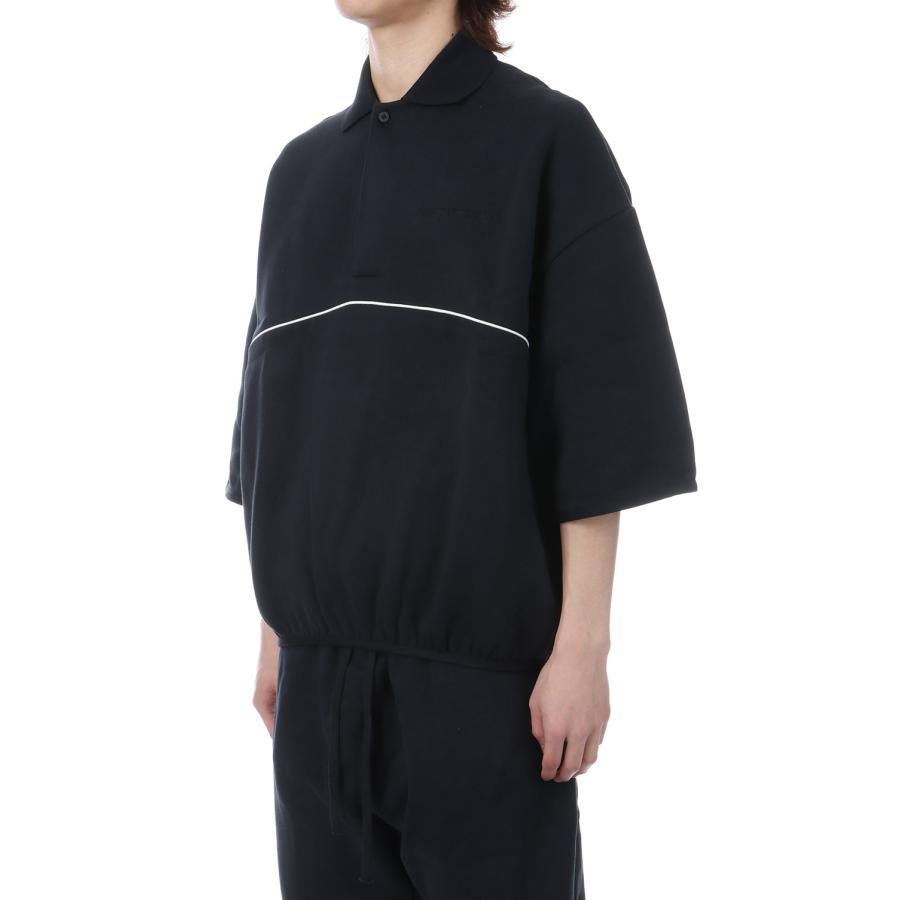ACTIVE TRACE 3/4 SLEEVE MODERN POLO SWEATSHIRT - VINTAGE BLACK (192SP264301F) ESSENTIALS(エッセンシャルズ) |  | 03