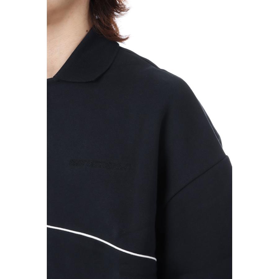 ACTIVE TRACE 3/4 SLEEVE MODERN POLO SWEATSHIRT - VINTAGE BLACK (192SP264301F) ESSENTIALS(エッセンシャルズ) |  | 05