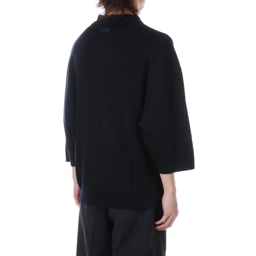 SIGNATURE 3/4 SLEEVE 90'S KNIT POLO - VINTAGE BLACK (192SP266961F) ESSENTIALS(エッセンシャルズ) |  | 04