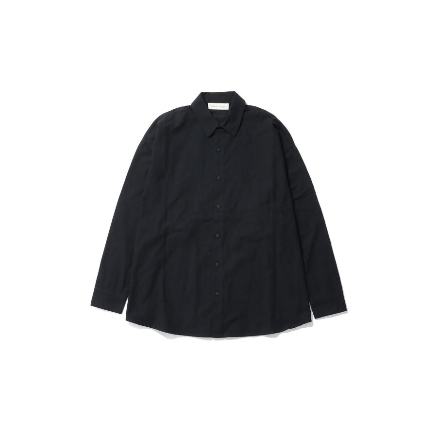SIGNATURE BUTTON UP SHIRT - BLACK (186SP264392F) ESSENTIALS(エッセンシャルズ) | 