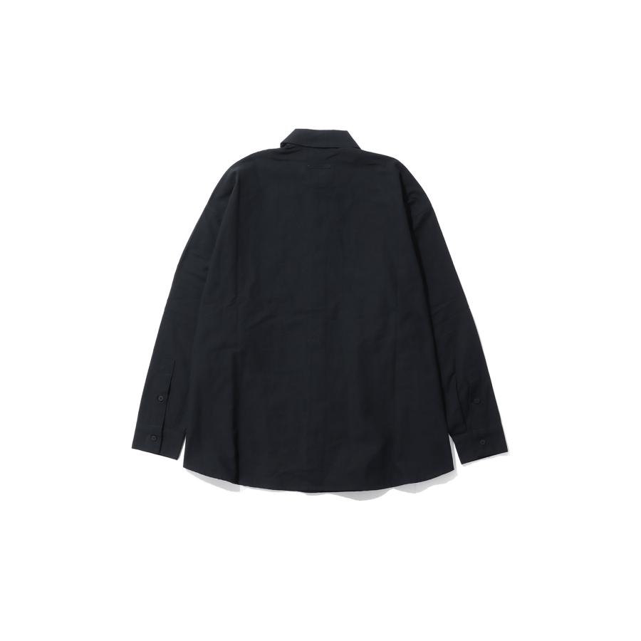 SIGNATURE BUTTON UP SHIRT - BLACK (186SP264392F) ESSENTIALS(エッセンシャルズ) |  | 01