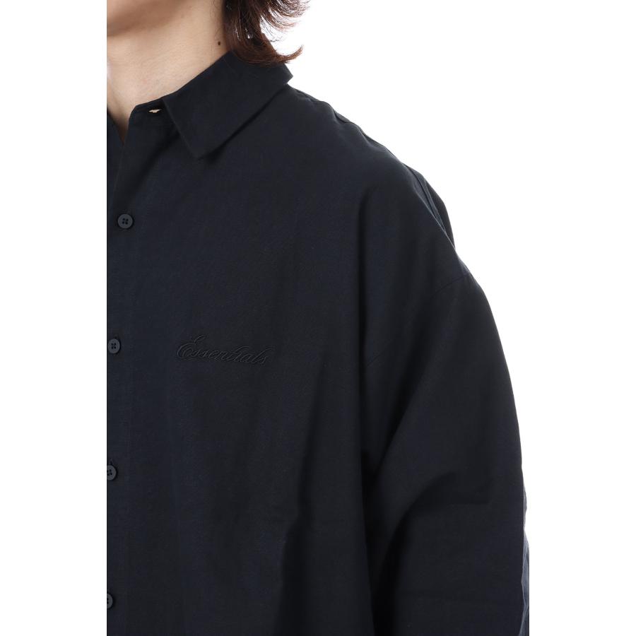SIGNATURE BUTTON UP SHIRT - BLACK (186SP264392F) ESSENTIALS(エッセンシャルズ) |  | 05