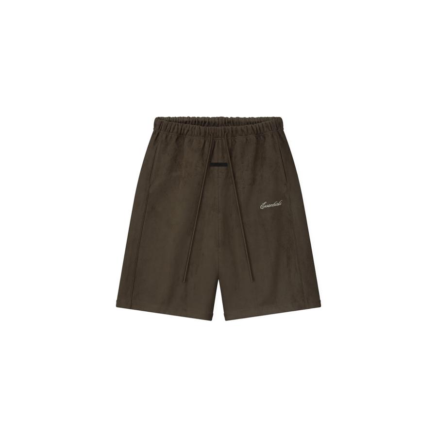 Suede Fleece Signature Relaxed Sweatshort W/ Piping - BROWN (160SP264892F) ESSENTIALS(エッセンシャルズ) | 