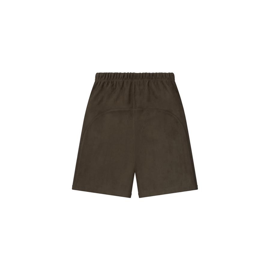 Suede Fleece Signature Relaxed Sweatshort W/ Piping - BROWN (160SP264892F) ESSENTIALS(エッセンシャルズ) |  | 01