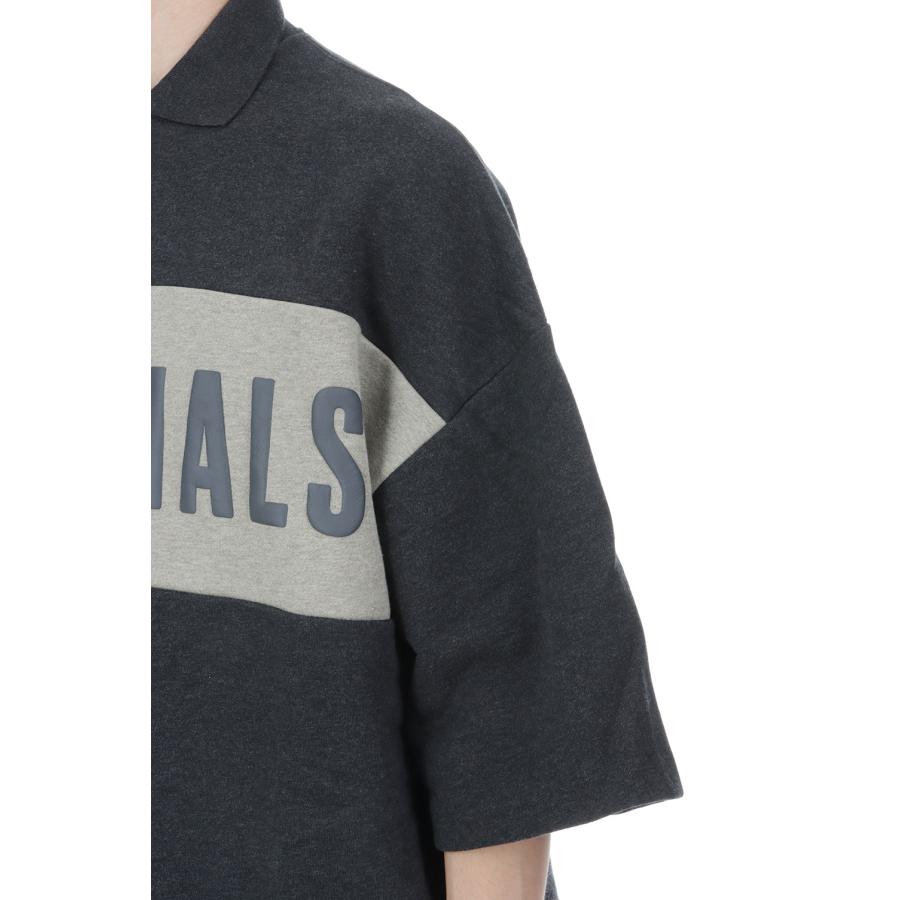 PANELLED CROP POLO - IRON GREY HEATHER/SEAL HEATHER (RW00284) ESSENTIALS(エッセンシャルズ) |  | 05