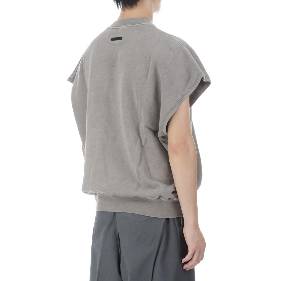 RELAXED FLEECE CUTOFF SWEATSHIRT - WASHED SEAL (RW00293) ESSENTIALS(エッセンシャルズ) |  | 04