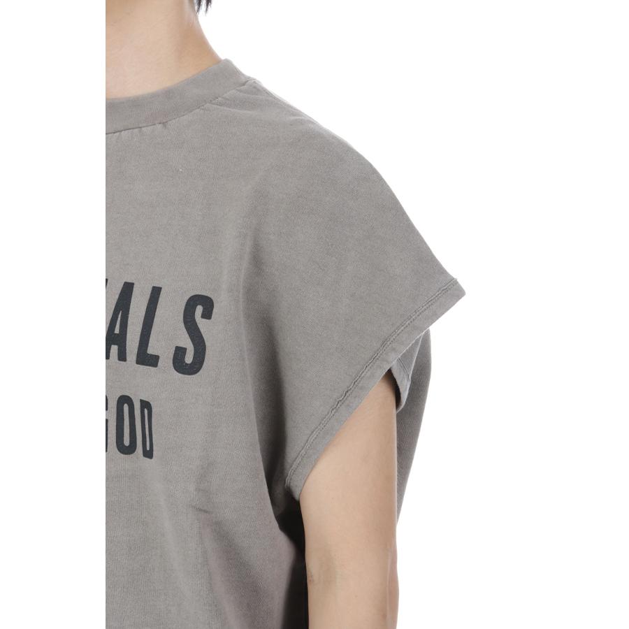 RELAXED FLEECE CUTOFF SWEATSHIRT - WASHED SEAL (RW00293) ESSENTIALS(エッセンシャルズ) |  | 05