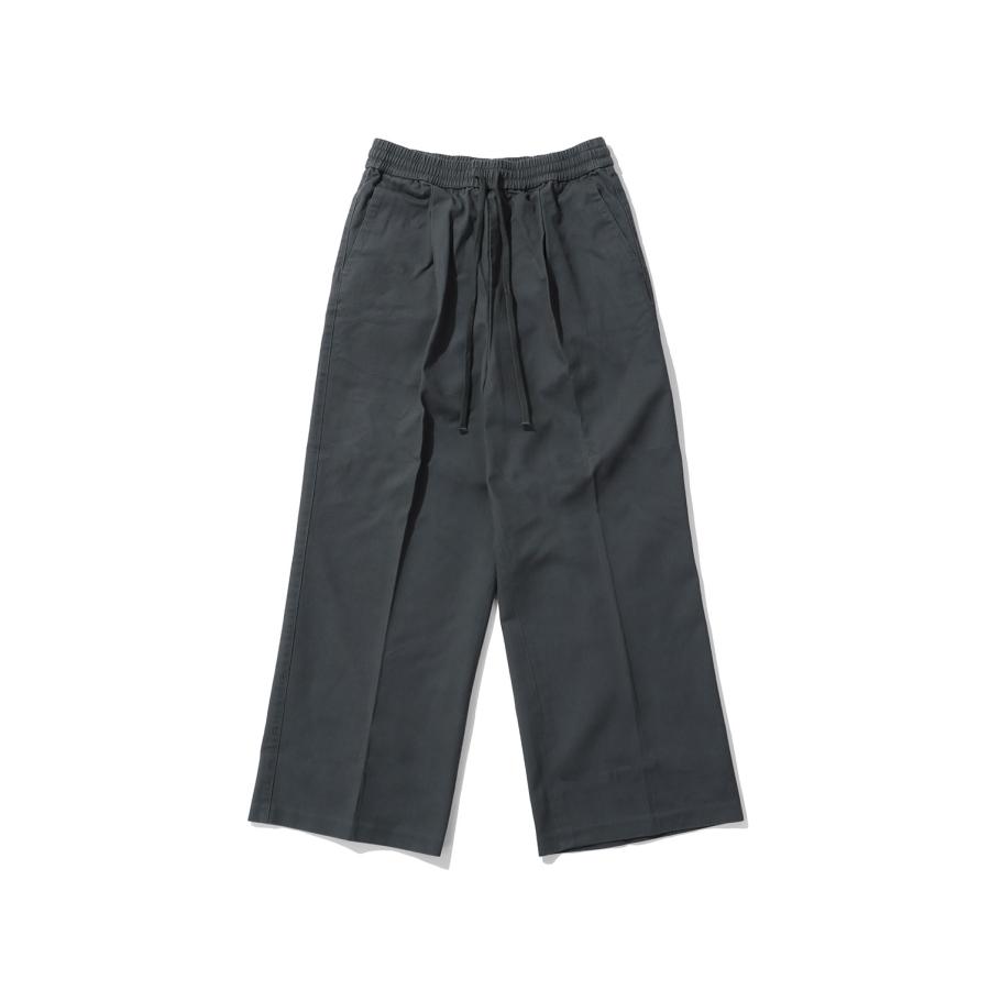 PLEAT FRONT DRAWSTRING PANT - IRON GREY (RW00304) ESSENTIALS(エッセンシャルズ) | 