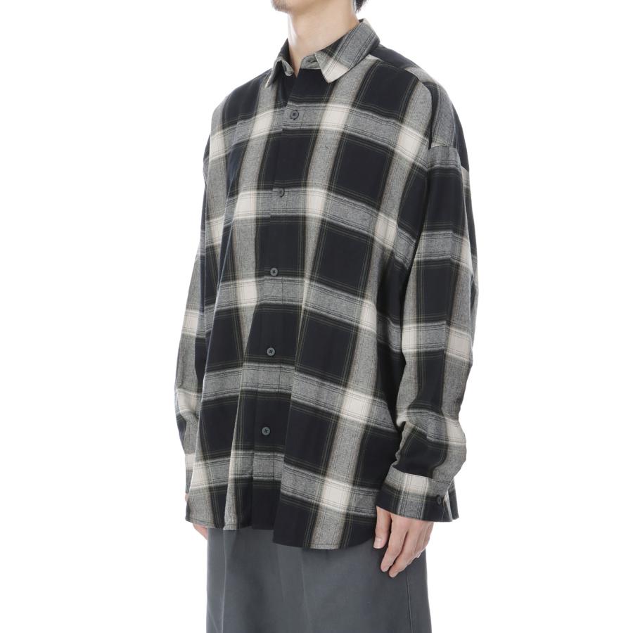 BUTTON UP SHIRT - IRON GREY PLAID (RW00308) ESSENTIALS(エッセンシャルズ) |  | 03