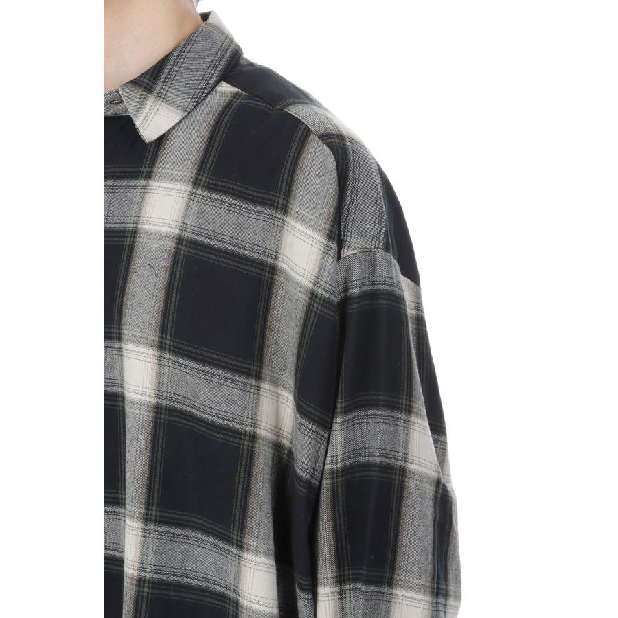 BUTTON UP SHIRT - IRON GREY PLAID (RW00308) ESSENTIALS(エッセンシャルズ) |  | 06