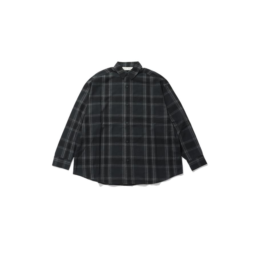 BUTTON UP SHIRT - VINTAGE BLACK PLAID (RW00308) ESSENTIALS(エッセンシャルズ) | 
