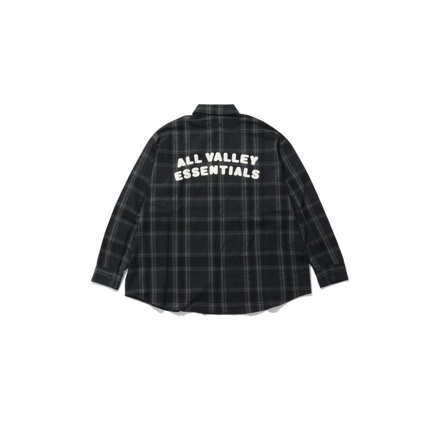 BUTTON UP SHIRT - VINTAGE BLACK PLAID (RW00308) ESSENTIALS(エッセンシャルズ) |  | 01