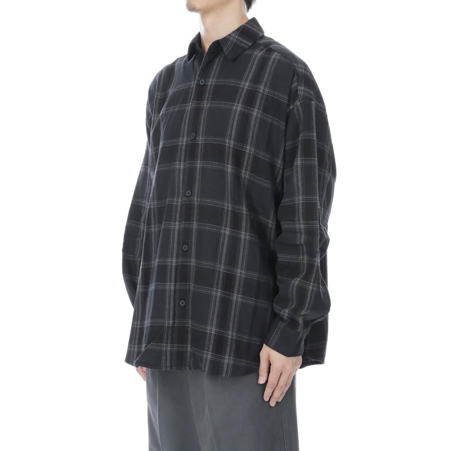 BUTTON UP SHIRT - VINTAGE BLACK PLAID (RW00308) ESSENTIALS(エッセンシャルズ) |  | 03