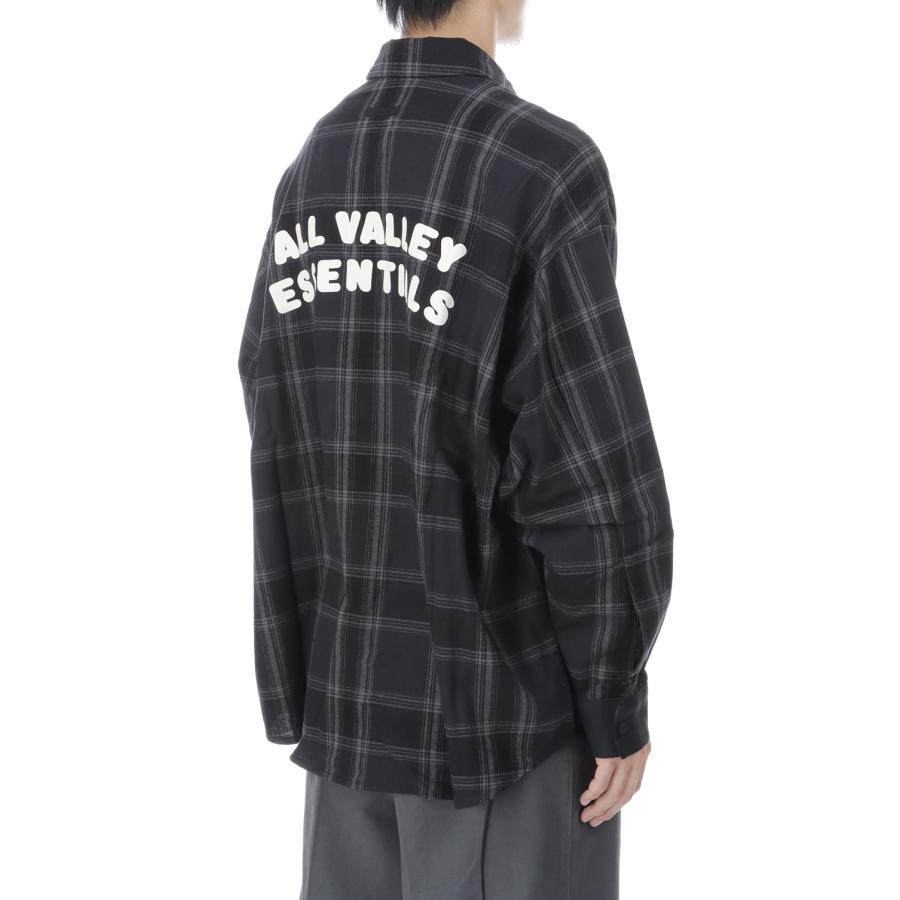 BUTTON UP SHIRT - VINTAGE BLACK PLAID (RW00308) ESSENTIALS(エッセンシャルズ) |  | 04