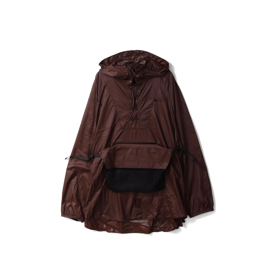WT x JM NYLON PULL OVER - BROWN (26SS-2-W) Jun Mikami(ジュンミカミ) | 