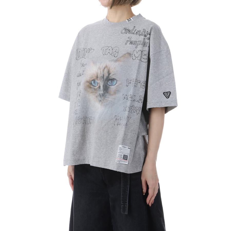 CAT PRINTED TEE - GRAY (K16TS772) MIHARA YASUHIRO -Women(ミハラ ヤスヒロ) |  | 01