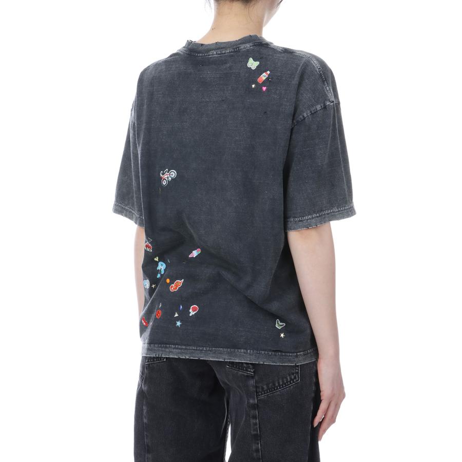BLEACHED KIDS STICKER TEE - BLACK (K16TS781) MIHARA YASUHIRO -Women(ミハラ ヤスヒロ) |  | 03