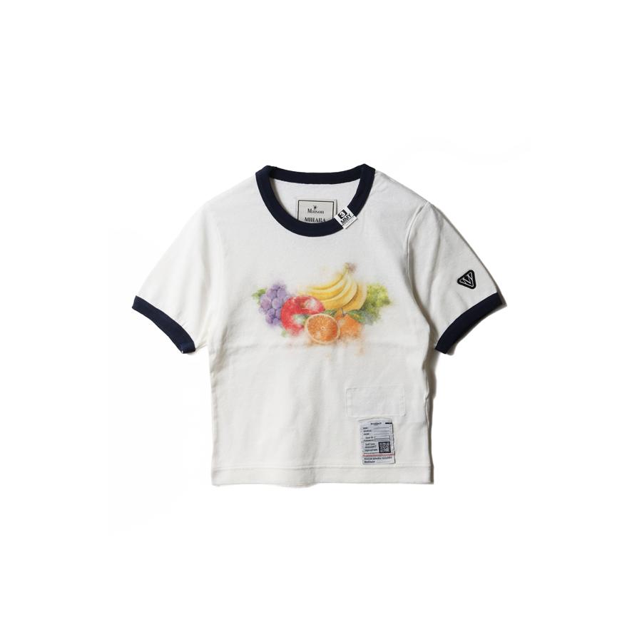 FRUIT PRINTED MINI TEE - WHITE (K16TS792) MIHARA YASUHIRO -Women(ミハラ ヤスヒロ) | 