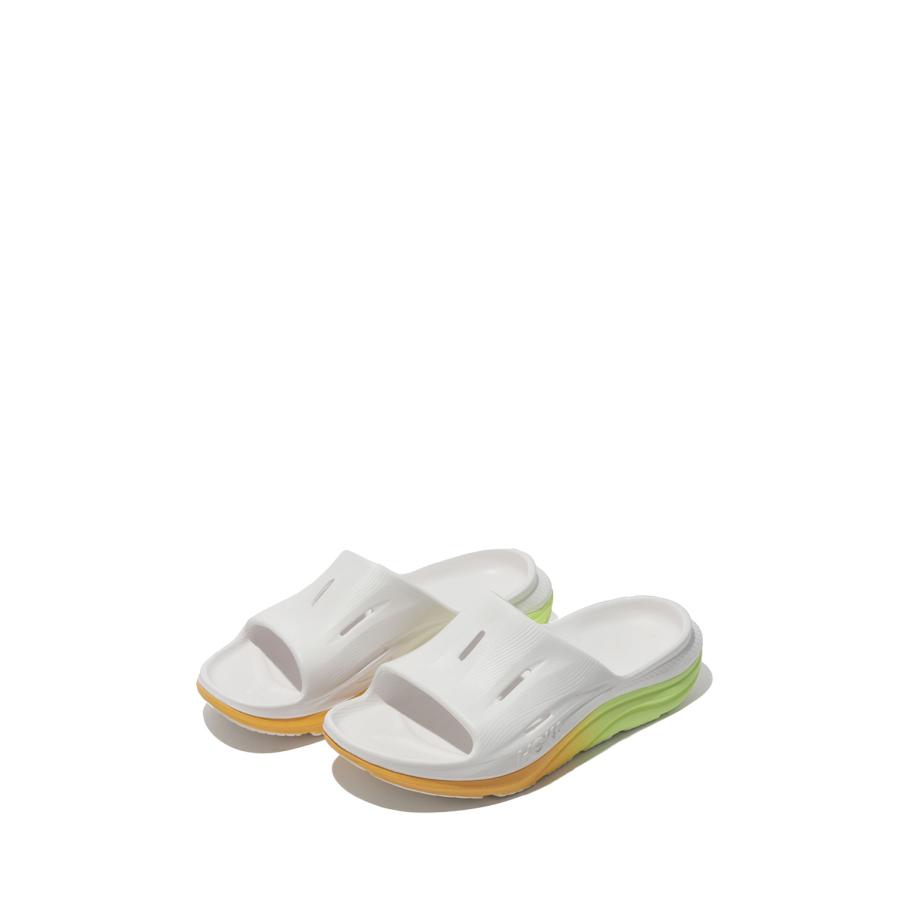 ORA RECOVERY SLIDE 3 - WHITE / NEON YUZU (1135061-WTNN) HOKA(ホカ) |  | 02