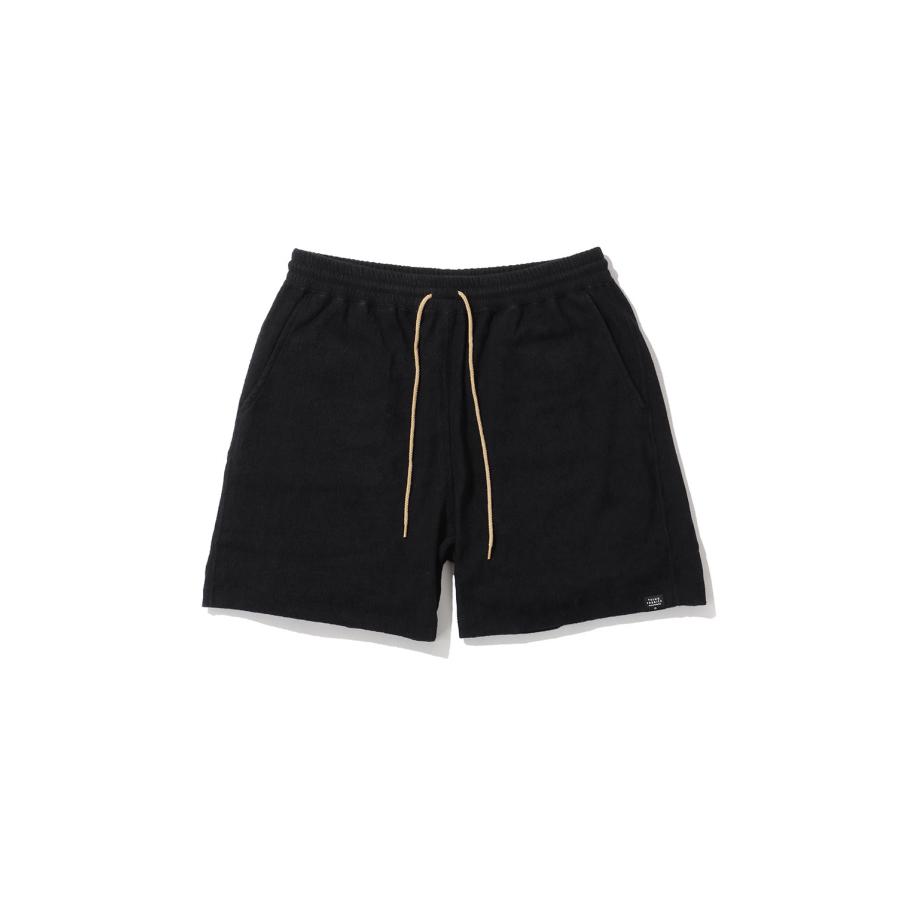 TF Lose Short Pant (1mm Pile) / Black (TFBT-2005) THING FABRICS(シング ファブリックス) | 