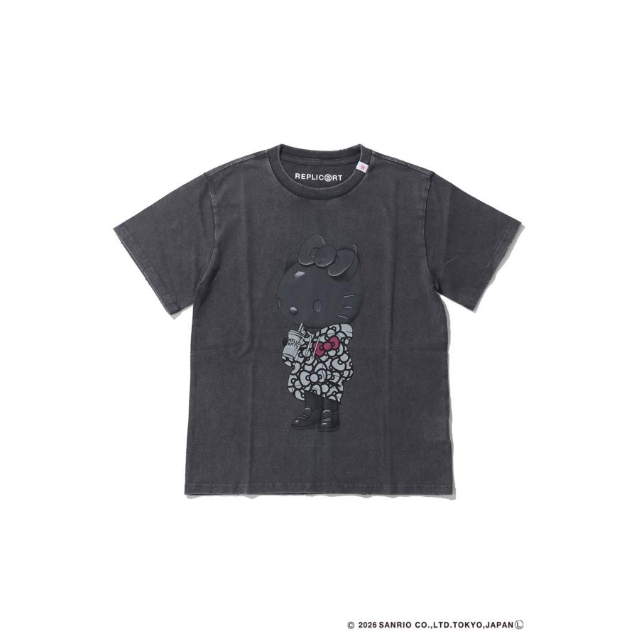 KITTY RIBBON HOODIE TEE - CHARCOAL GRAY (RP-KT-002) REPLIC@RT(レプリカート) | 