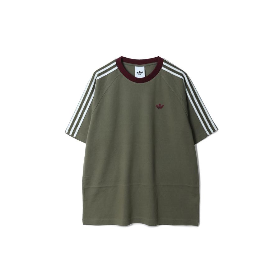 BRITCORE SHORT-SLEEVE RINGER T-SHIRT - OLIVE STRATAS23 AETE (RC2604OM007) adidas Originals(アディダスオリジナルス) | adidas Originals