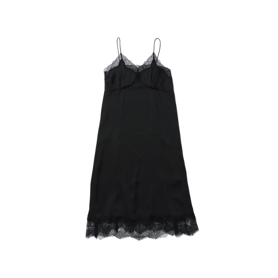 Satin Lace Dress - BLACK (12610317) Todayful(トゥデイフル) | TODAYFUL
