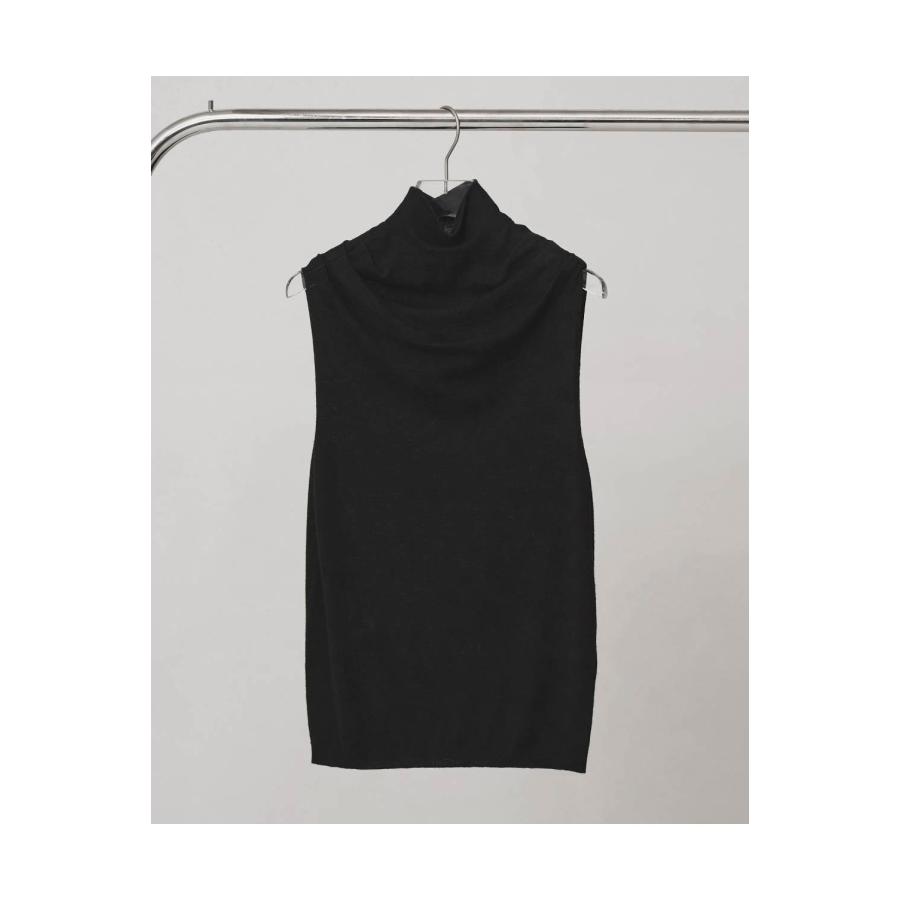 Highneck Drape Tanktop -BLACK (12610536) Todayful(トゥデイフル) | TODAYFUL | 01