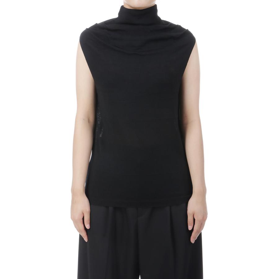 Highneck Drape Tanktop -BLACK (12610536) Todayful(トゥデイフル) | TODAYFUL | 01