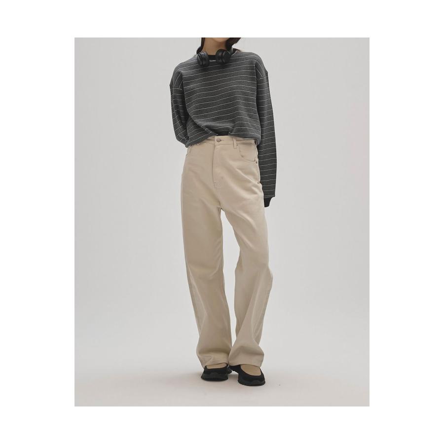 Border Long T-shirts -CHARCOAL GRAY (12520613) Todayful(トゥデイフル) | TODAYFUL | 02