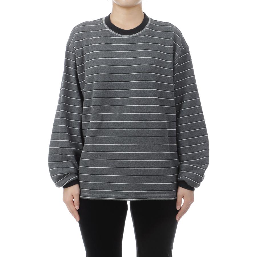 Border Long T-shirts -CHARCOAL GRAY (12520613) Todayful(トゥデイフル) | TODAYFUL | 03