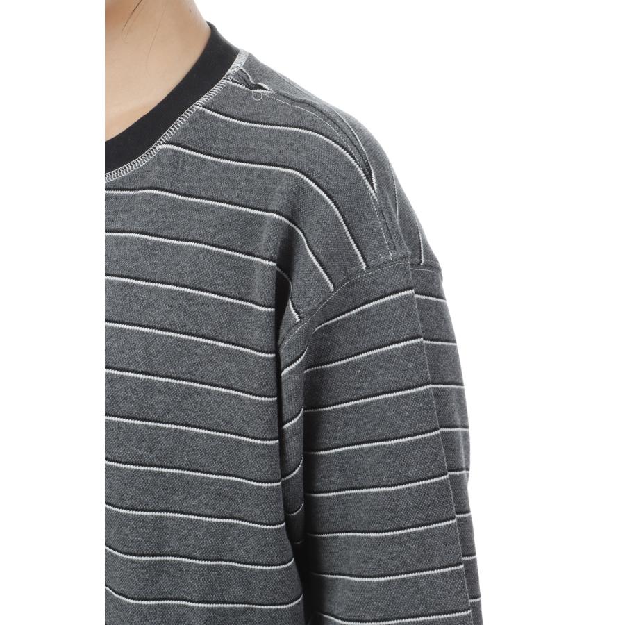 Border Long T-shirts -CHARCOAL GRAY (12520613) Todayful(トゥデイフル) | TODAYFUL | 06