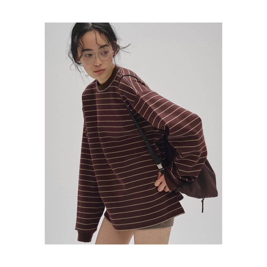 Border Long T-shirts -CHOCOLATE (12520613) Todayful(トゥデイフル) | TODAYFUL | 04