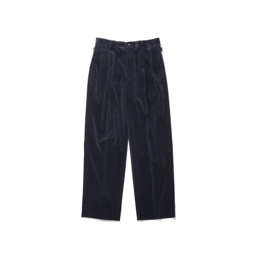 Cotton Corduroy Shoecut Slacks - NAVY (KS26FPT02) Kaptain Sunshine(キャプテンサンシャイン) | 