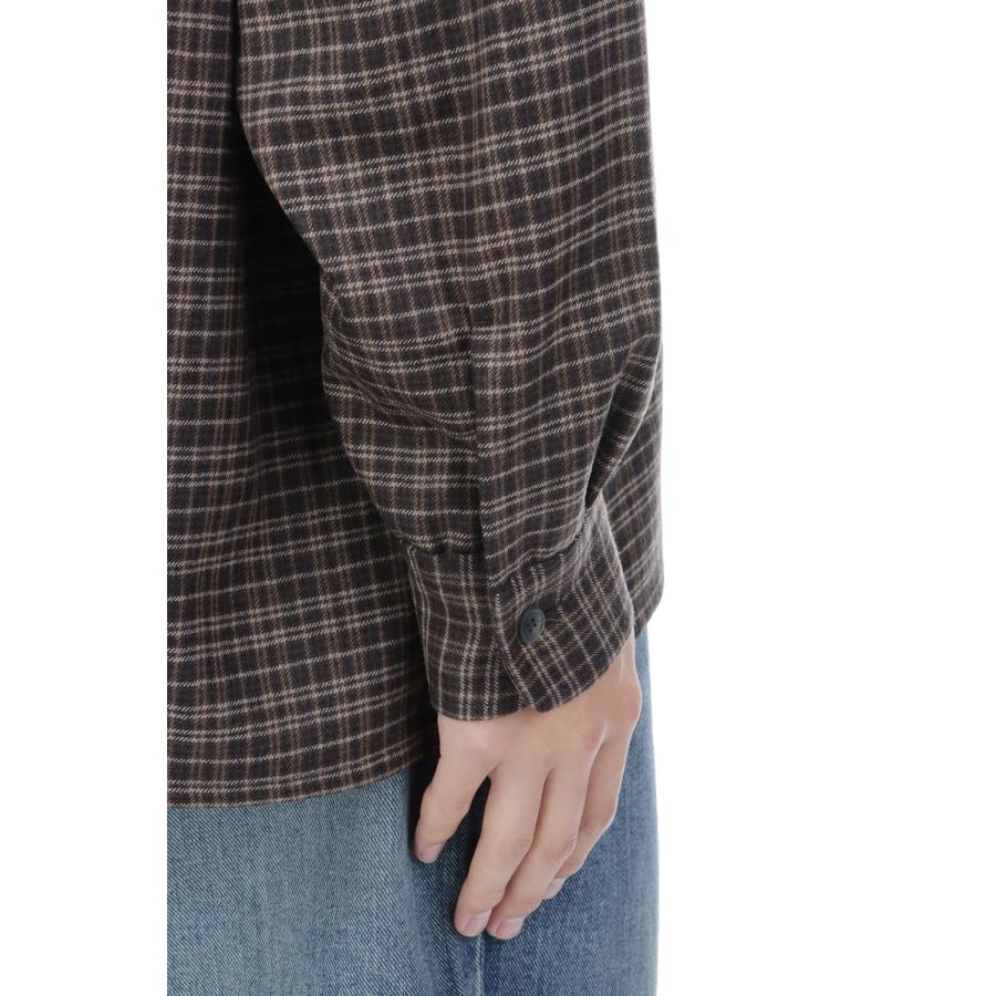 Wool Plaid Open Collar Shirt - BROWN (KS26FSH08) Kaptain Sunshine(キャプテンサンシャイン) |  | 05