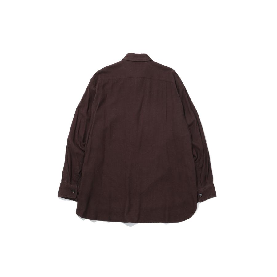 【P5倍】Silk Flannel 2Pockets Shirt - BROWN (KS26FSH07) Kaptain Sunshine(キャプテンサンシャイン) |  | 01