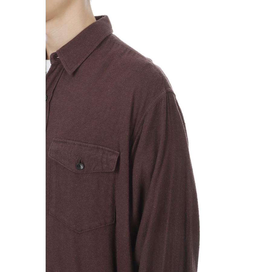 【P5倍】Silk Flannel 2Pockets Shirt - BROWN (KS26FSH07) Kaptain Sunshine(キャプテンサンシャイン) |  | 06