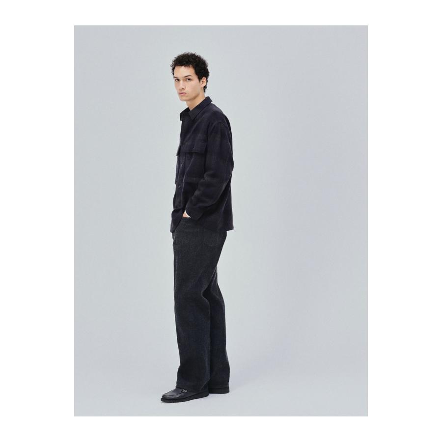 Alpaca Wool 2Pockets Shirt - DARK NAVY (KS26FSH11) Kaptain Sunshine(キャプテンサンシャイン) |  | 02