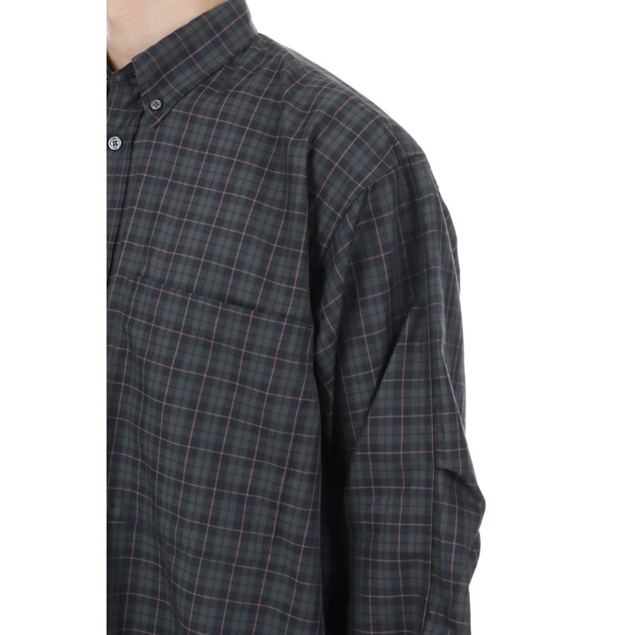 TECH BUTTON DOWN SHIRT L/S PLAIDS - CHARCOAL (BE-80026W) DAIWA PIER39(ダイワ ピア39) | DAIWA PIER39 | 05