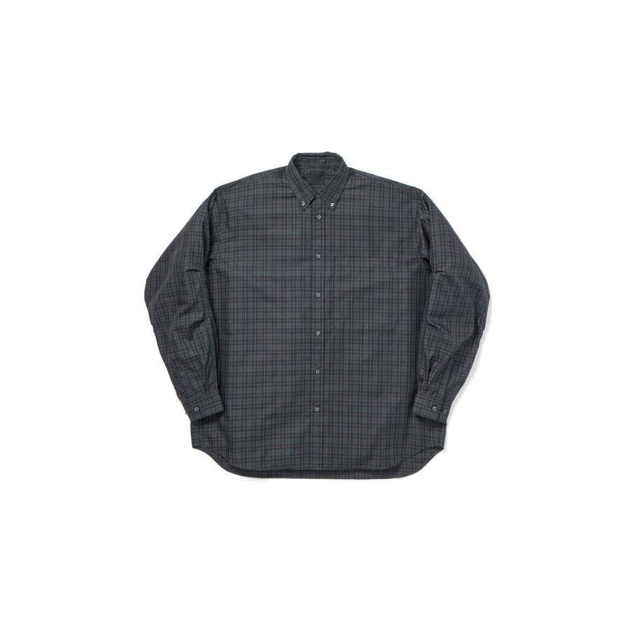 TECH BUTTON DOWN SHIRT L/S PLAIDS - CHARCOAL (BE-80026W) DAIWA PIER39(ダイワ ピア39) | DAIWA PIER39 | 05