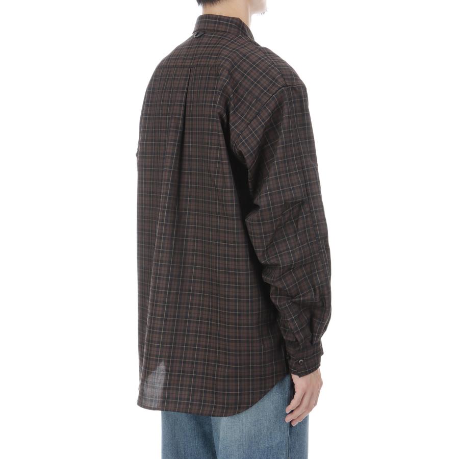 TECH BUTTON DOWN SHIRT L/S PLAIDS - LT.BROWN (BE-80026W) DAIWA PIER39(ダイワ ピア39) | DAIWA PIER39 | 03