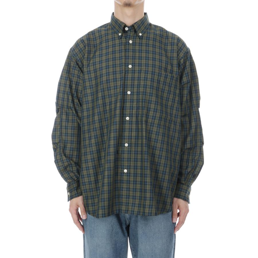 TECH BUTTON DOWN SHIRT L/S PLAIDS - LT.OLIVE (BE-80026W) DAIWA PIER39(ダイワ ピア39) | DAIWA PIER39 | 05
