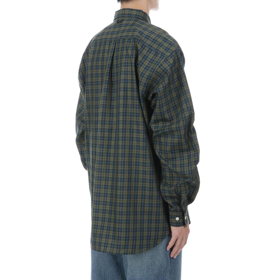 TECH BUTTON DOWN SHIRT L/S PLAIDS - LT.OLIVE (BE-80026W) DAIWA PIER39(ダイワ ピア39) | DAIWA PIER39 | 07