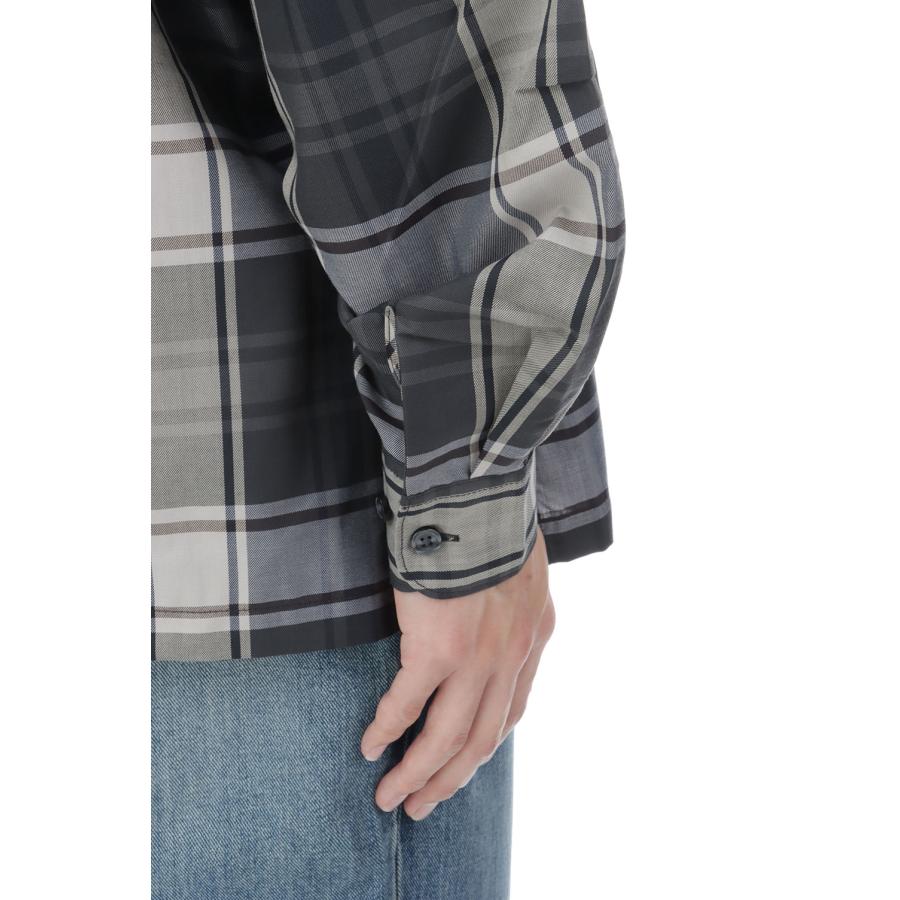 TECH SPORTS OPEN COLLAR SHIRT L/S BIG TARTAN - BLACK (BE-81026W) DAIWA PIER39(ダイワ ピア39) | DAIWA PIER39 | 04
