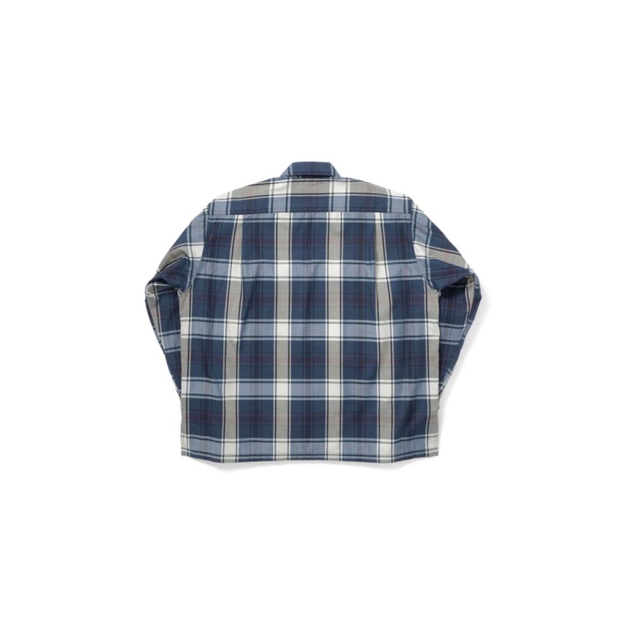 TECH SPORTS OPEN COLLAR SHIRT L/S BIG TARTAN - NAVY (BE-81026W) DAIWA PIER39(ダイワ ピア39) | DAIWA PIER39 | 01