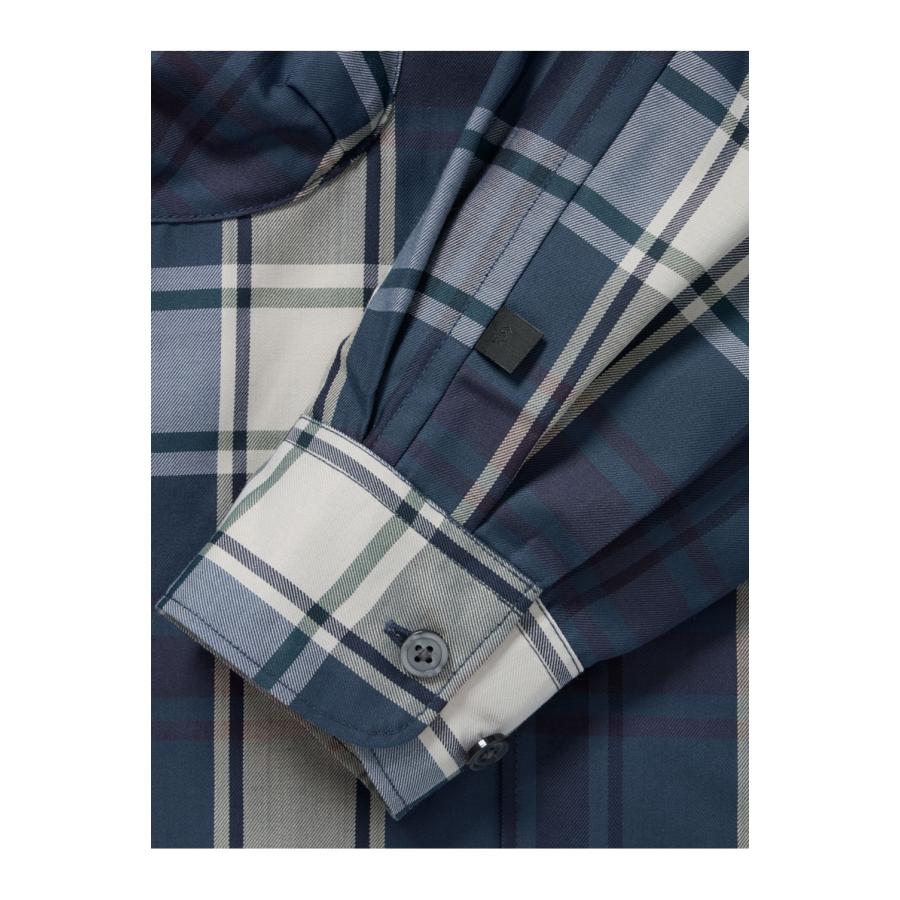 TECH SPORTS OPEN COLLAR SHIRT L/S BIG TARTAN - NAVY (BE-81026W) DAIWA PIER39(ダイワ ピア39) | DAIWA PIER39 | 03