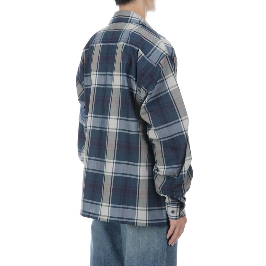 TECH SPORTS OPEN COLLAR SHIRT L/S BIG TARTAN - NAVY (BE-81026W) DAIWA PIER39(ダイワ ピア39) | DAIWA PIER39 | 07