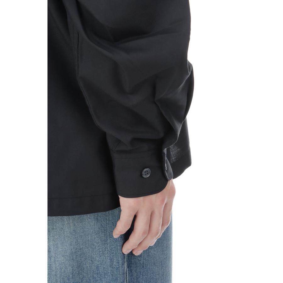 TECH SPORTS OPEN COLLAR SHIRT L/S SOLID - BLACK (BE-82026W) DAIWA PIER39(ダイワ ピア39) | DAIWA PIER39 | 04