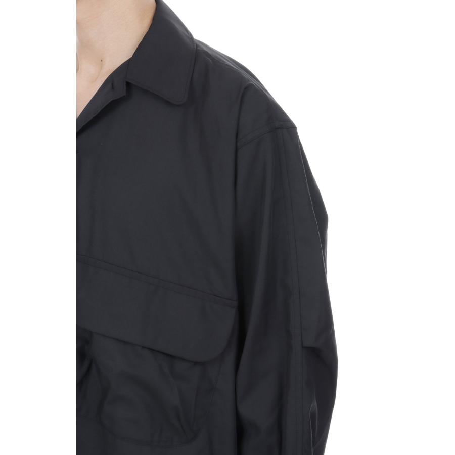TECH SPORTS OPEN COLLAR SHIRT L/S SOLID - BLACK (BE-82026W) DAIWA PIER39(ダイワ ピア39) | DAIWA PIER39 | 04